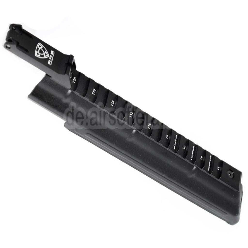 APS Obere Empfängerabdeckung mit Taktisches Schienenvisier Geeignet für APS AEK AK Serie AEG Gewehre Airsoft Schwarz