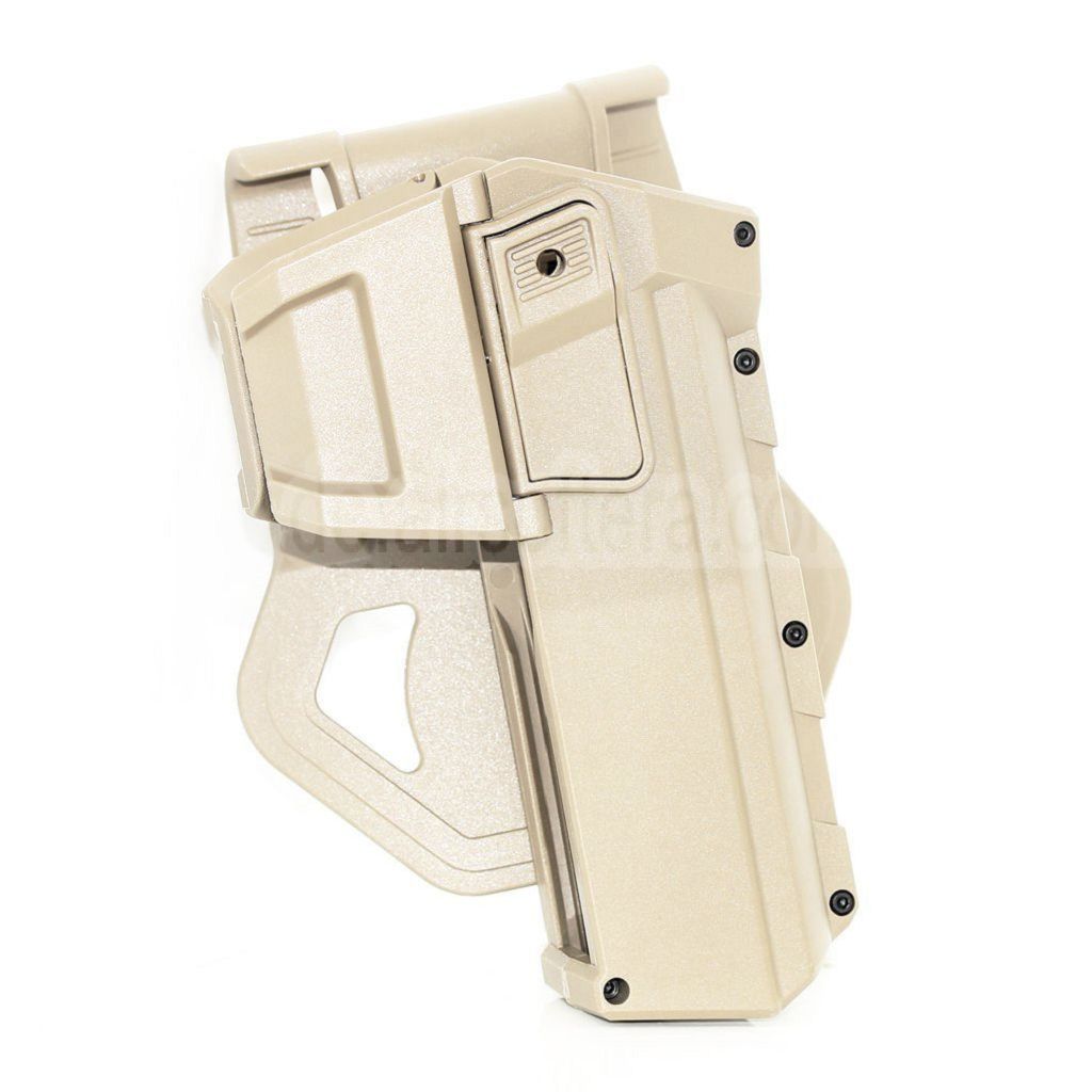 AirsoftEra Polymer Hartschalenkoffer Beweglich Halfter Geeignet für G17 G18C G19 Pistolen Airsoft