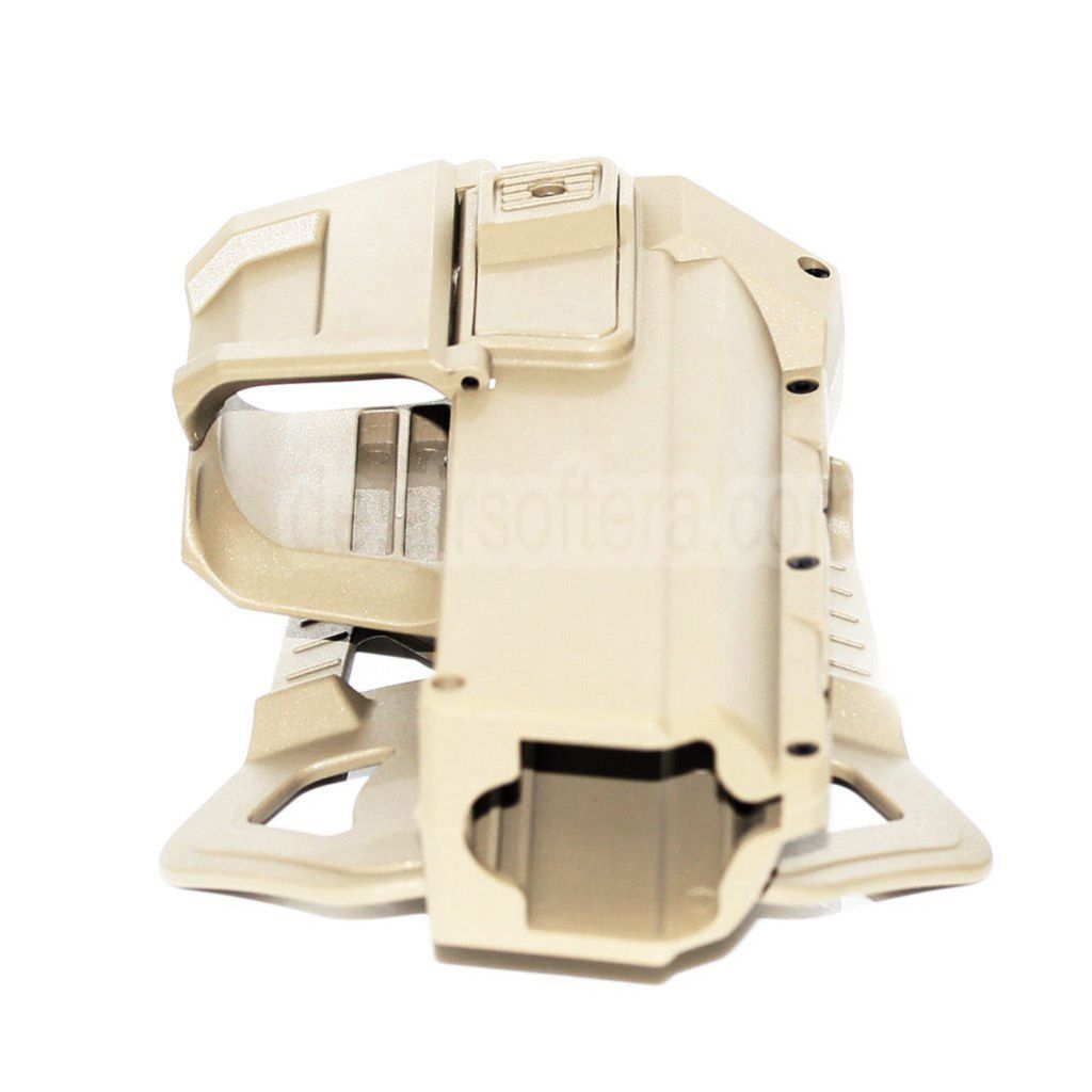AirsoftEra Polymer Hartschalenkoffer Beweglich Halfter Geeignet für G17 G18C G19 Pistolen Airsoft