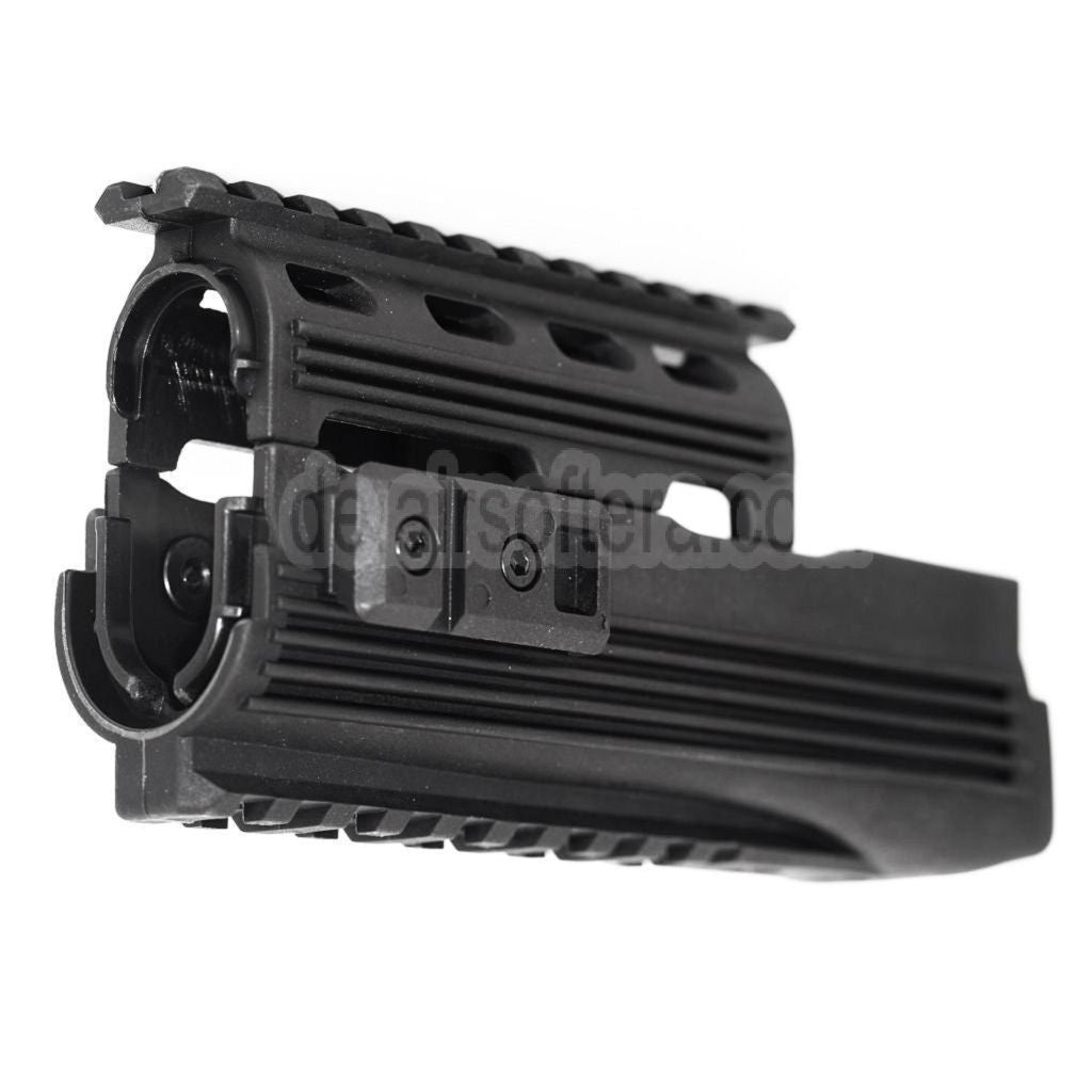 CYMA Ober Untere Handschutz Schienen System Geeignet für AK74 Serie AEG Gewehre Airsoft Schwarz