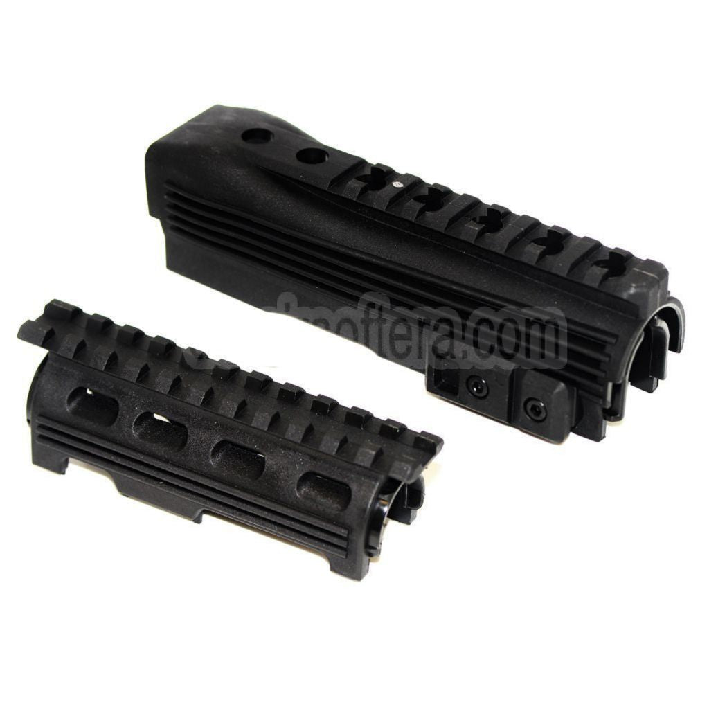 CYMA Ober Untere Handschutz Schienen System Geeignet für AK74 Serie AEG Gewehre Airsoft Schwarz