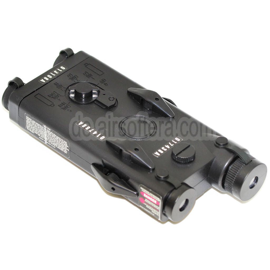 D-BOYS PEQ 2 Stil Batteriefach Box mit RIS Mount Geeignet für AEG Airsoft Schwarz