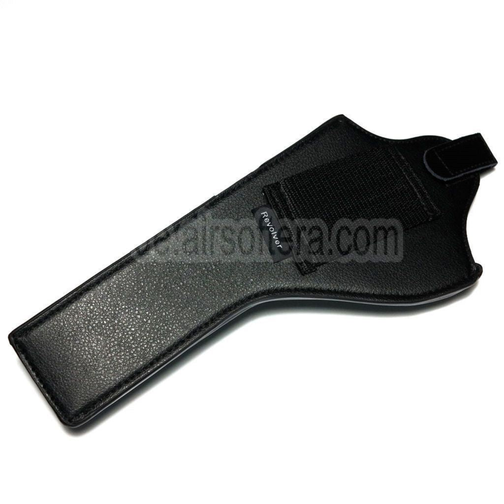 AirsoftEra Kunstleder Lang Stil Revolver Pistolenholster Schwarz