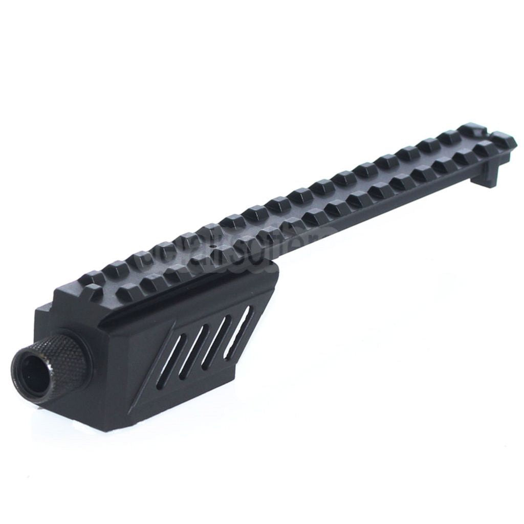 CYMA Laufverlängerungsbefestigung Schienenmontage Geeignet für CYMA CM030 Tokyo Marui G18C AEP AEG Pistols Airsoft Schwarz