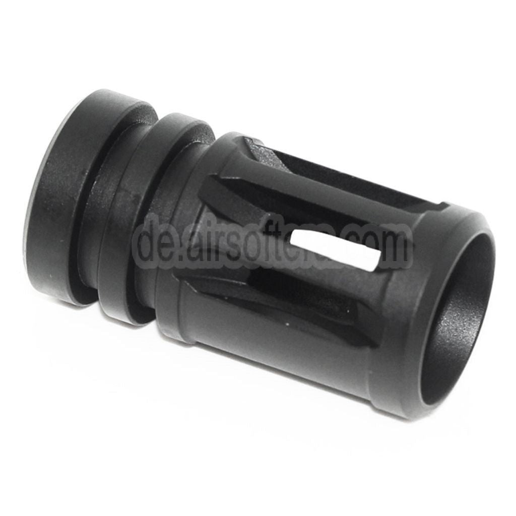 APS ASR Muzzle Mündungsfeuerdämpfer Geeignet für -14mm CCW Gegen den Uhrzeigersinn Lauf Gewehre Airsoft Schwarz