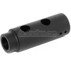 APS Mini Y Comp Muzzle Mündungsfeuerdämpfer Geeignet für +14mm CW Rechtsgewinde Lauf Gewehre Airsoft Schwarz