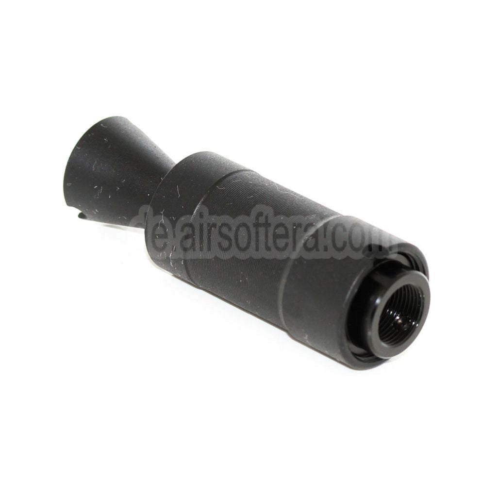 APS AK74U Muzzle Mündungsfeuerdämpfer Geeignet für -14mm CCW Gegen den Uhrzeigersinn Lauf Gewehre Airsoft Schwarz