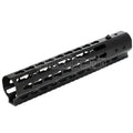 AirsoftEra CNC Aluminum 10 Zoll RAS Handguard Keymod Rail System Geeignet für M4 M16 AEG Serie Gewehre Schwarz