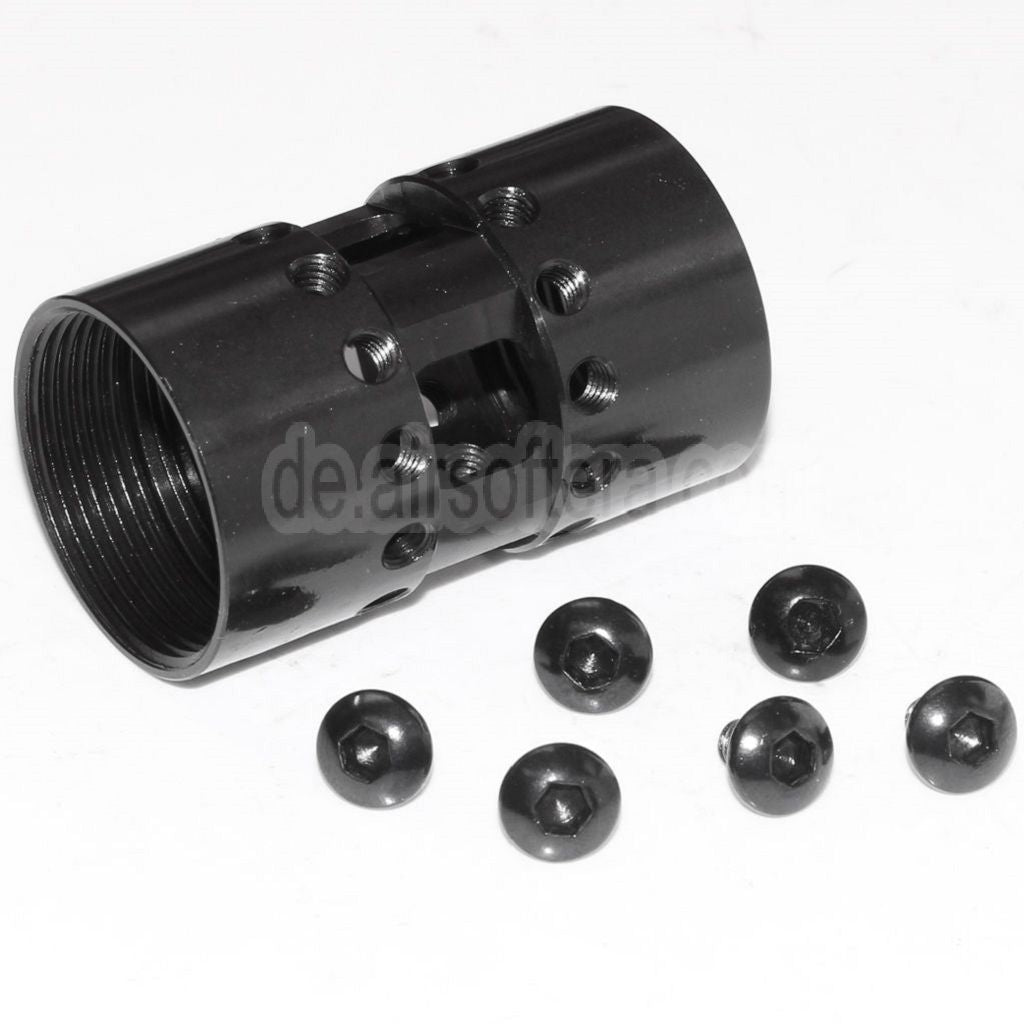 AirsoftEra CNC Aluminum 15 Zoll Keymod RAS Handschutz Schienen System Geeignet für M4 M16 Serie AEG Gewehre Schwarz