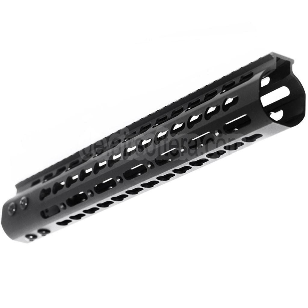 AirsoftEra CNC Aluminum 13.5 Zoll Keymod RAS Handschutz Schienen System Geeignet für M4 M16 Serie AEG Gewehre Schwarz