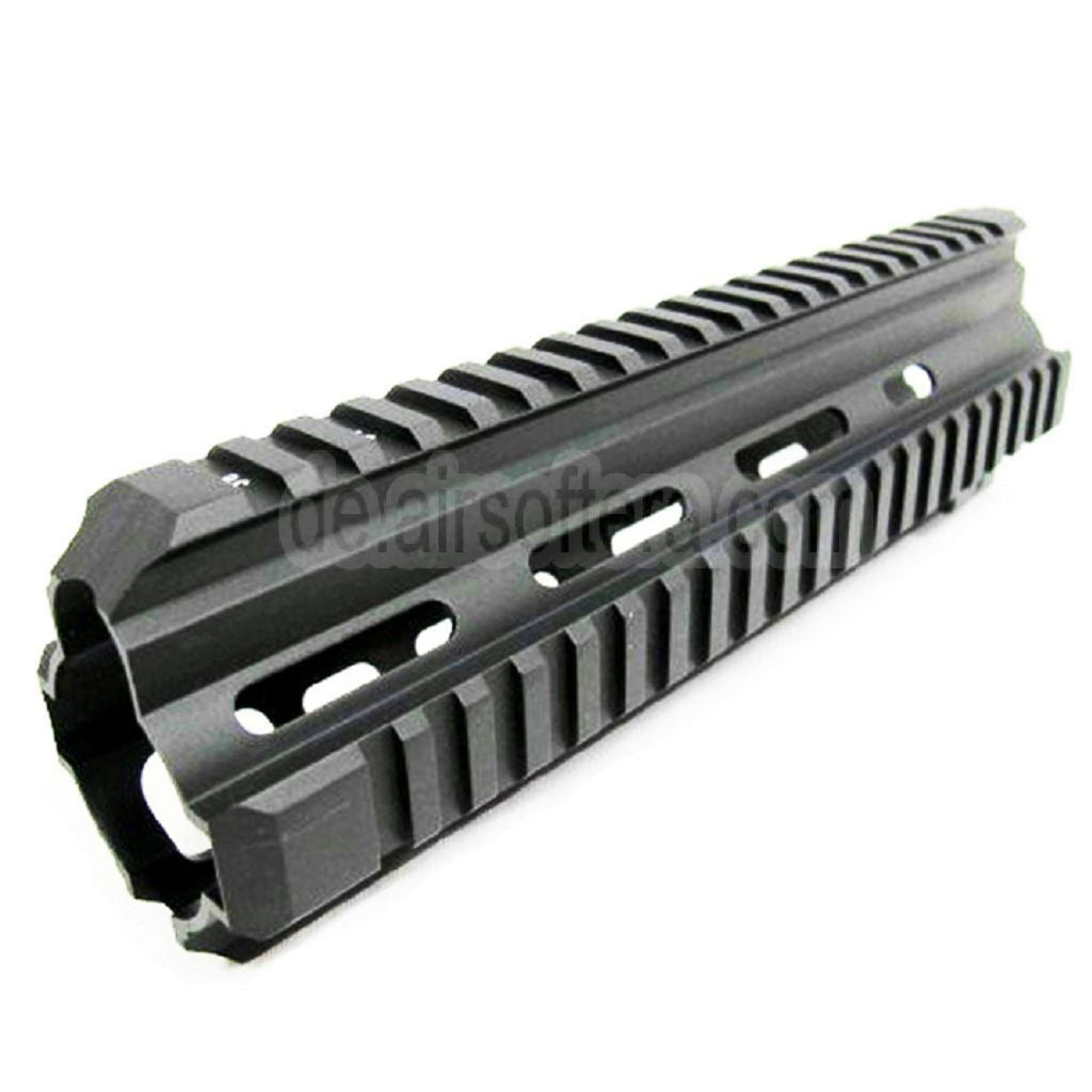 AirsoftEra CNC Aluminum 10.5 Zoll RAS Handschutz Schienen System Geeignet für 416 Serie AEG GBB Gewehre Schwarz