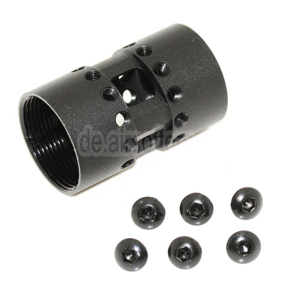 AirsoftEra CNC Aluminum 12 Zoll Keymod RAS Handschutz Schienen System Geeignet für M4 M16 Serie AEG Gewehre Schwarz