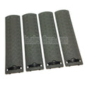 AirsoftEra 4 Stück Set Skidproof Texture Type Rail Cover Panel ACU Foliage Green FG