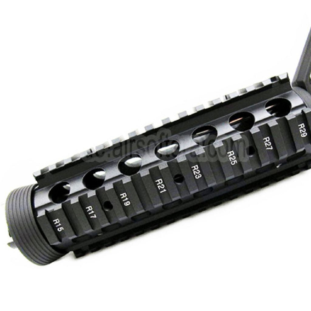 E&C CNC Aluminum RAS vordere Set Handschutz Schienen System mit 9.5 Zoll Outer Barrel Geeignet für M4CQB AEG Gewehre Airsoft Schwarz