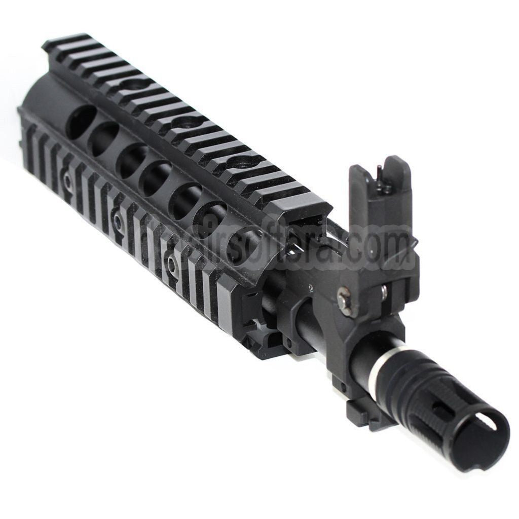 E&C CNC Aluminum RAS vordere Set Handschutz Schienen System Geeignet für SR16 M4 M16 Serie AEG Gewehre Airsoft Schwarz