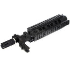 E&C CNC Aluminum RAS vordere Set Handschutz Schienen System Geeignet für SR16 M4 M16 Serie AEG Gewehre Airsoft Schwarz