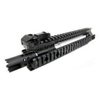 E&C CNC Aluminum MK110 RAS vordere Set Handschutz Schienen System mit 9.5 Zoll Outer Barrel Geeignet für M4 M16 M4A1 Serie AEG Gewehre Airsoft Schwarz
