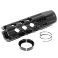 APS EMG Licensed F1 Firearms Dragon Slay Faced Mündungsbremse Mündungsfeuerdämpfer Geeignet für -14mm CCW CCW Gegen den Uhrzeigersinn Lauf Gewehre Airsoft Schwarz