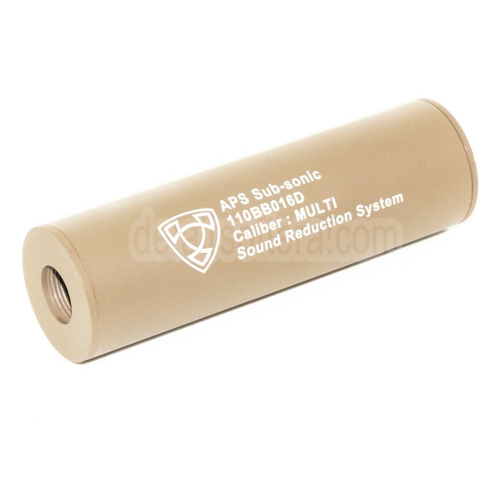 APS 110mm Aluminum Schalldämpfer Laufverlängerungsrohr -14mm CCW Gegen den Uhrzeigersinn / +14mm CW Rechtsgewinde