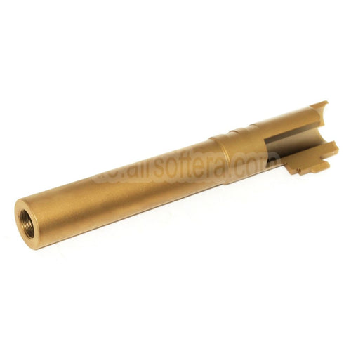 5KU 5 Zoll Edelstahl Äußerer Lauf +11mm CW im Uhrzeigersinn Geeignet für Tokyo Marui Hi-Capa 5.1 GBB Pistolen Airsoft