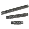 AirsoftEra 3pcs Aluminium KAC PDW Typ Äußeres Lauf verlängerungsrohr -14mm CCW Gegen den Uhrzeigersinn Gewehre Schwarz