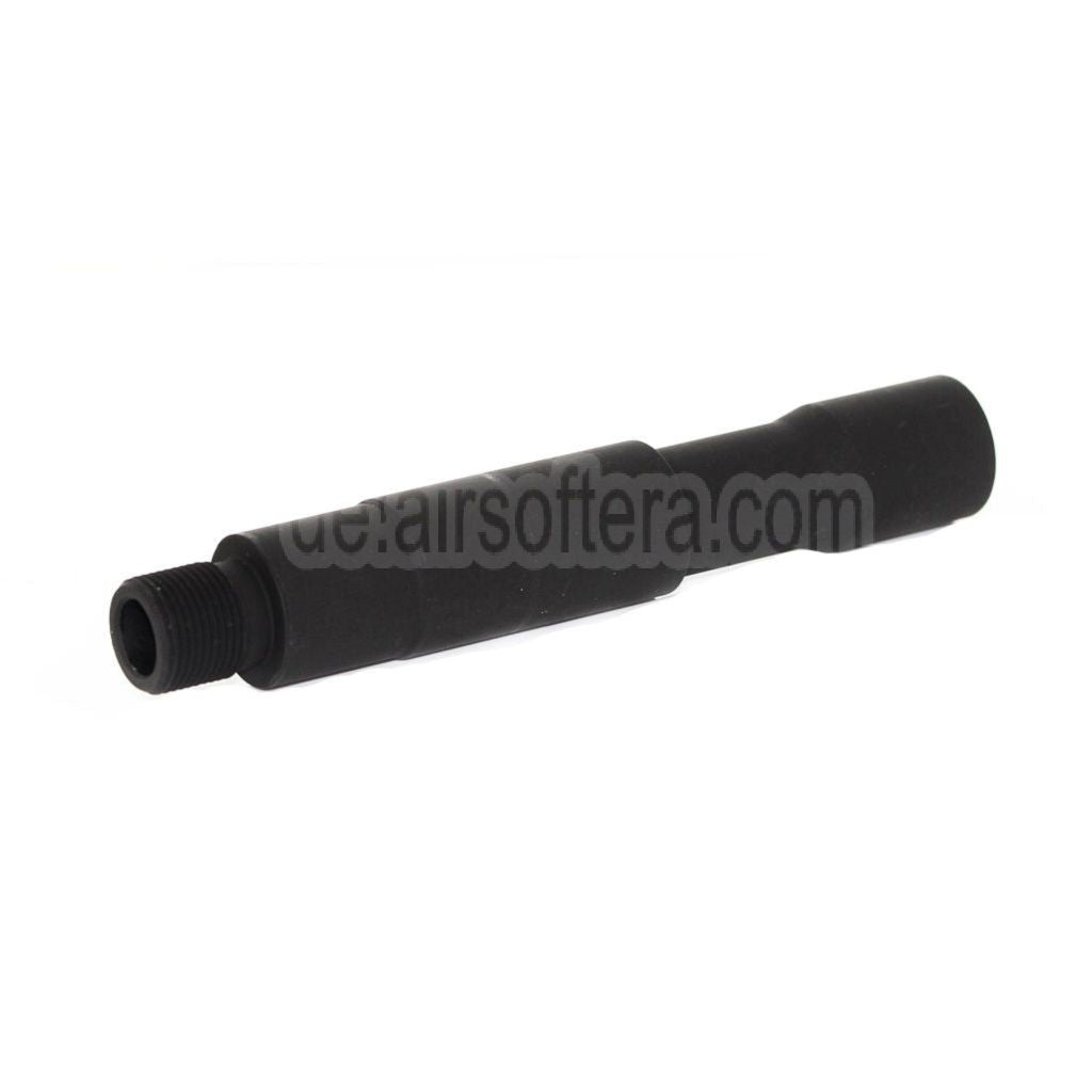 CYMA 4 Zoll 100mm Aluminium CQB Äußeres Lauf verlängerungsrohr -14mm CCW Gegen den Uhrzeigersinn Geeignet für AEG GBB Gewehre Airsoft Schwarz