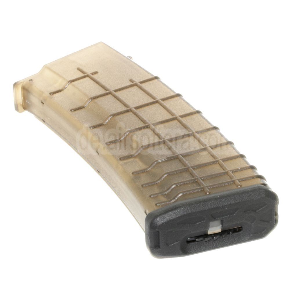 CYMA 450rd Bulgarian Waffle Hi-Cap Magazin Geeignet für AK Serie AEG Gewehre Airsoft Durchscheinend Braun