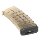 CYMA 450rd Bulgarian Waffle Hi-Cap Magazin Geeignet für AK Serie AEG Gewehre Airsoft Durchscheinend Braun