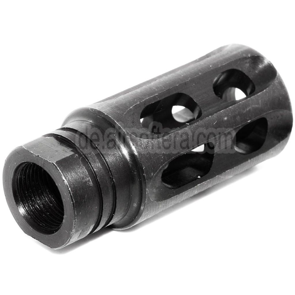 5KU Stahl Notalon Breacher Brake Mündungsfeuerdämpfer Geeignet für -14mm CCW Gegen den Uhrzeigersinn Lauf Gewehre Airsoft Schwarz