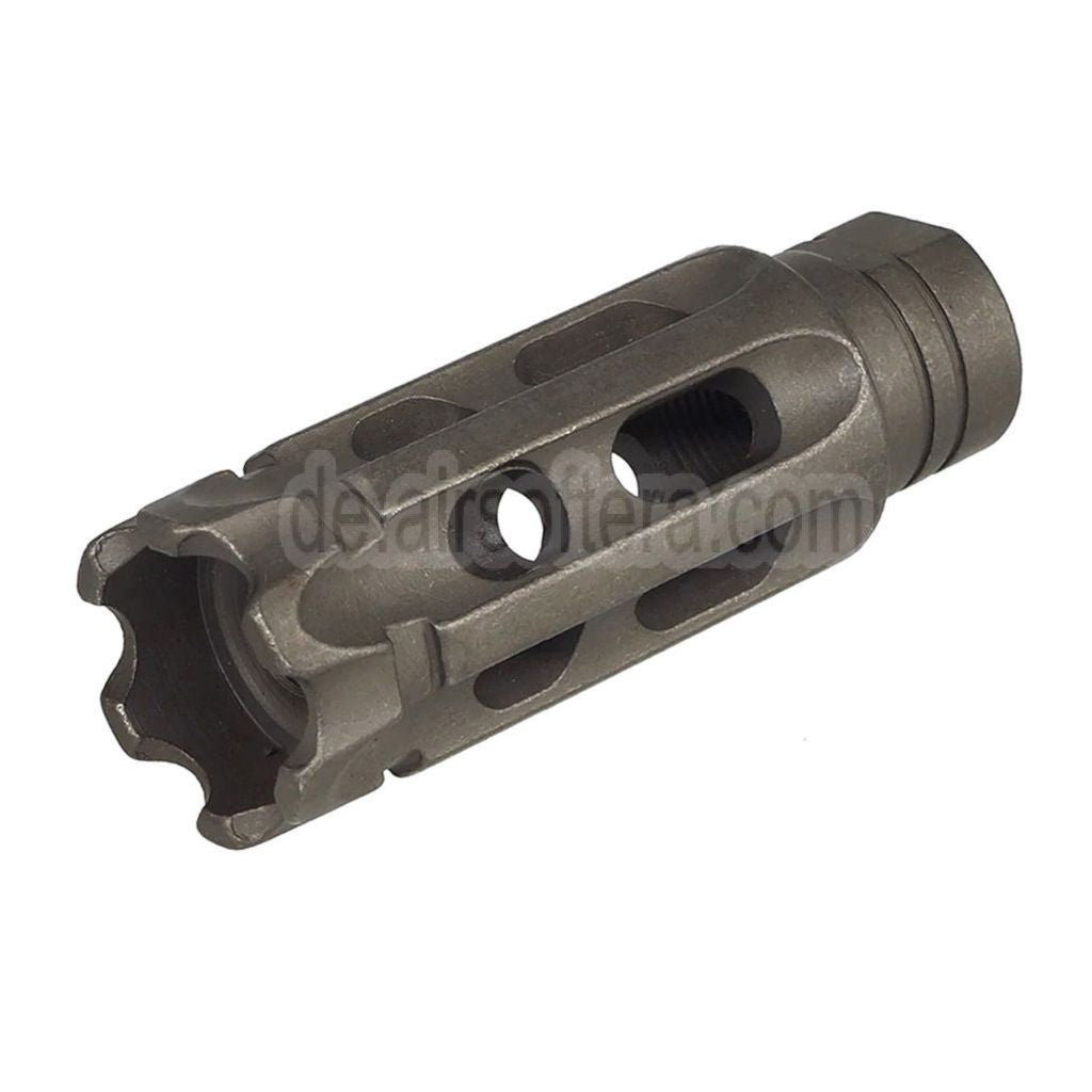 5KU Stahl Mini Notalon Breacher Brake Mündungsfeuerdämpfer Geeignet für -14mm CCW Gegen den Uhrzeigersinn Lauf Gewehre Airsoft Schwarz