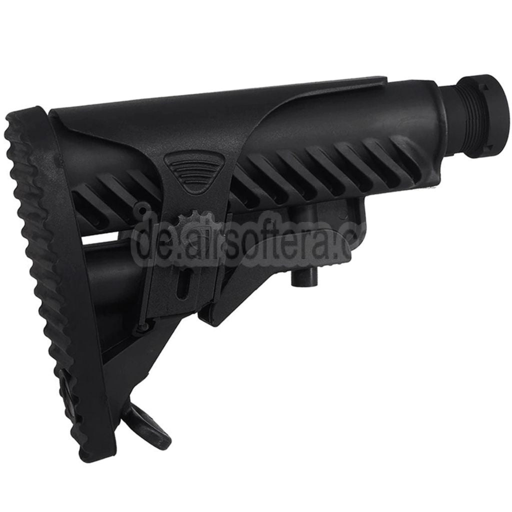 APS M4A64 Shark Stil Schaft mit Backenstücksatz Geeignet für M4 M16 Serie AEG Gewehre Airsoft Schwarz