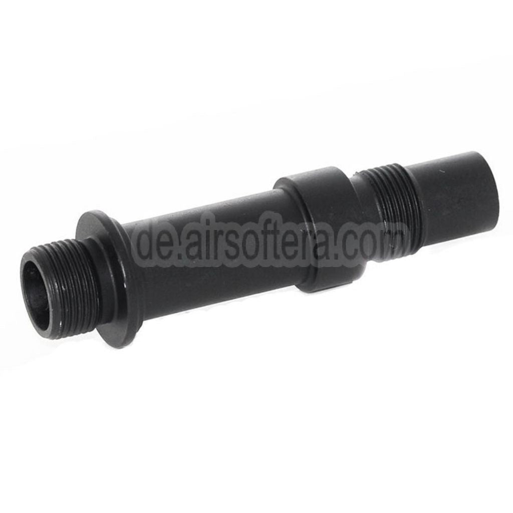 AirsoftEra Laufschalldämpfer Adapter -14mm CCW Gegenuhrzeigersinn Gewinde Geeignet für VZ61 Scorpion Serie AEP Gewehre