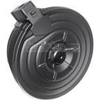 CYMA 2500rd Sheet Stahl Soundsteuerung Elektrisch Trommelmagazin Geeignet für AK Serie AEG Gewehre Airsoft Schwarz