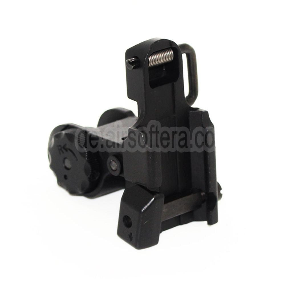 D-BOYS 300/600 Hochklappen Kimme Geeignet für 20mm Schiene Gewehre Airsoft