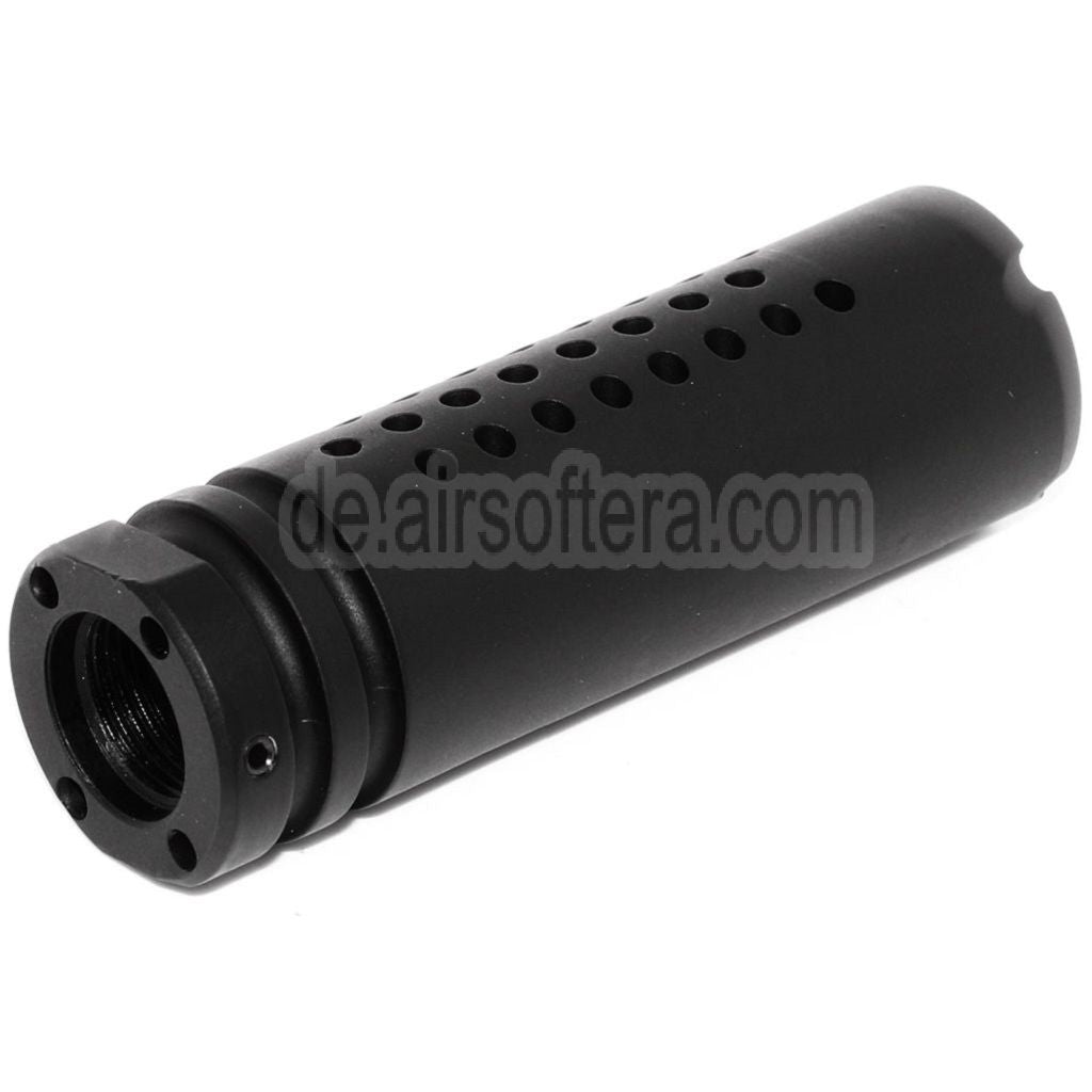 APS UAR Muzzle Mündungsfeuerdämpfer Geeignet für -14mm CCW Gegen den Uhrzeigersinn Lauf Gewehre Airsoft Schwarz