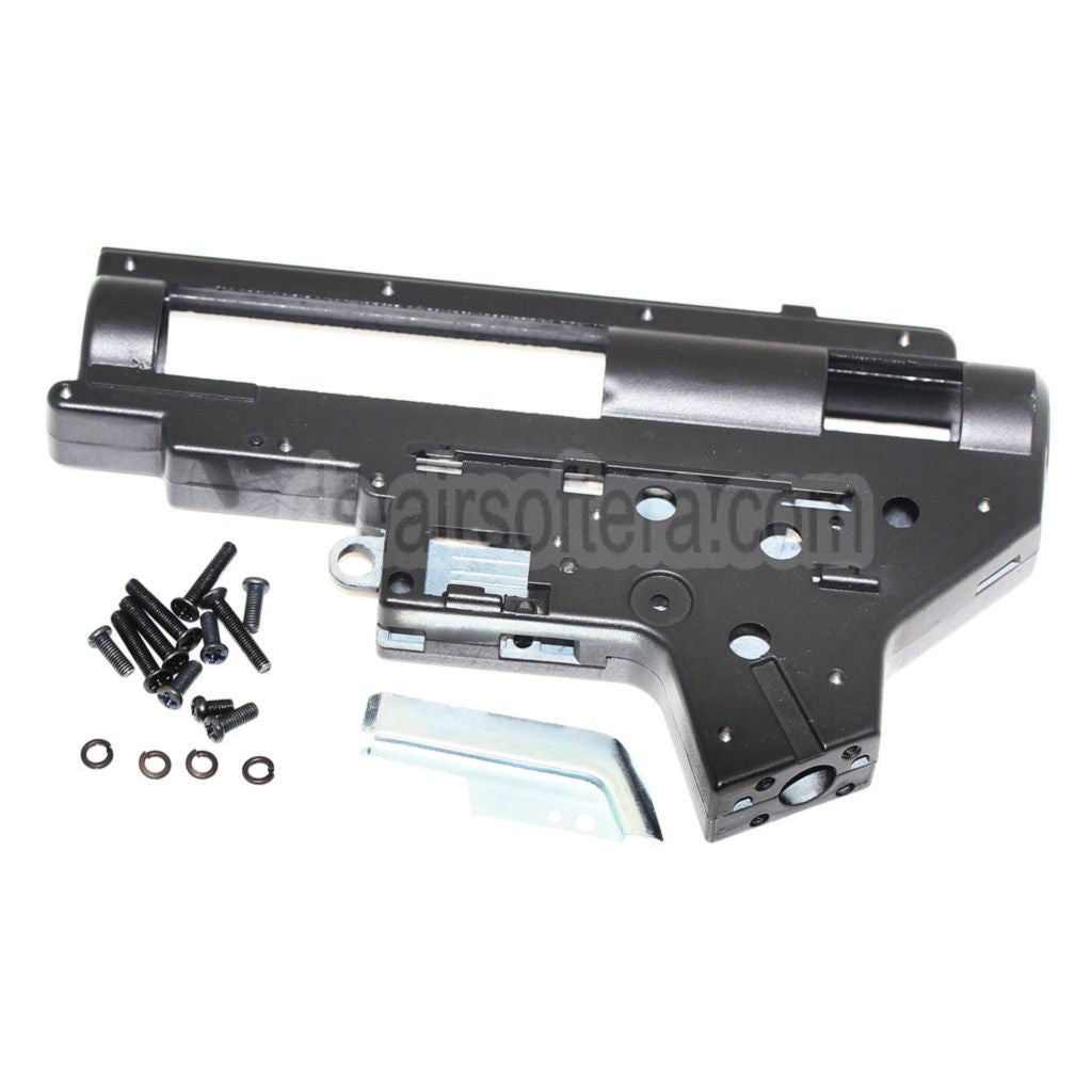 D-BOYS 7mm Lager AEG Verstärktes Getriebegehäuse Version 2 Geeignet für M4 Serie AEG Gewehre Airsoft Schwarz