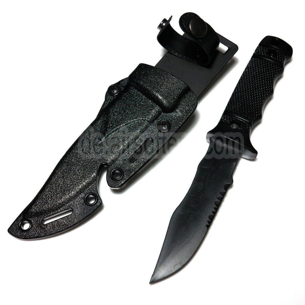 CYMA Plastik M37 Seal Pup Messer (nicht scharfes weiches Gummi Attrappenmesser) mit Scheide