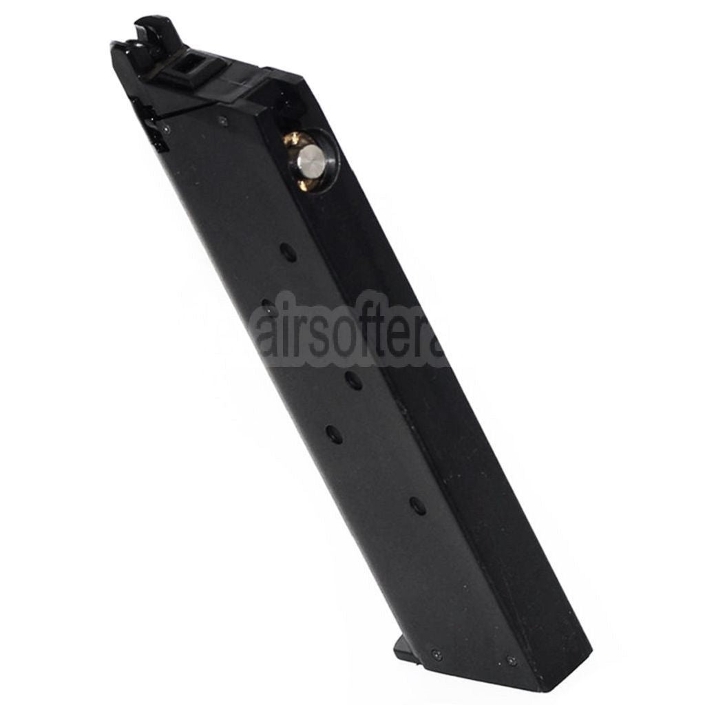Army Armament 28rd Gas Magazin Geeignet für Kimber Warrior R27 R28 DOUBLE BELL E&C Tokyo Marui 1911 Serie GBB Pistolen Airsoft Schwarz