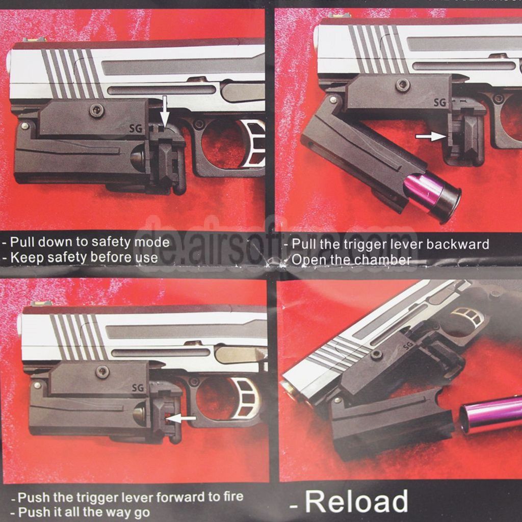 Show Guns Tactical SG 20mm Mini Granatwerfer mit 20mm Co2 Gas Patronen