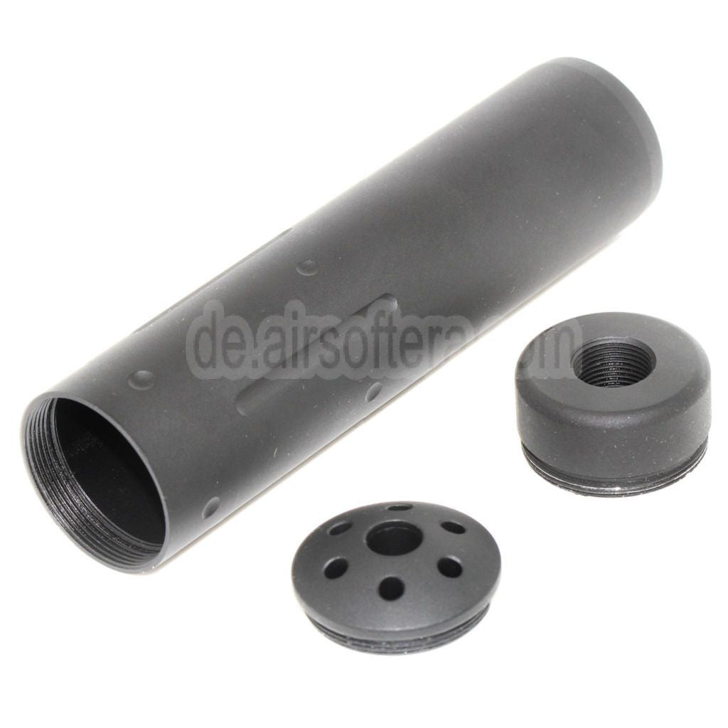 APS ASR107 M4 URX Raptor Gewehre SchalldämpferGeeignet für -14mm CCW Gegen den Uhrzeigersinn Lauf Gewehre Airsoft Schwarz