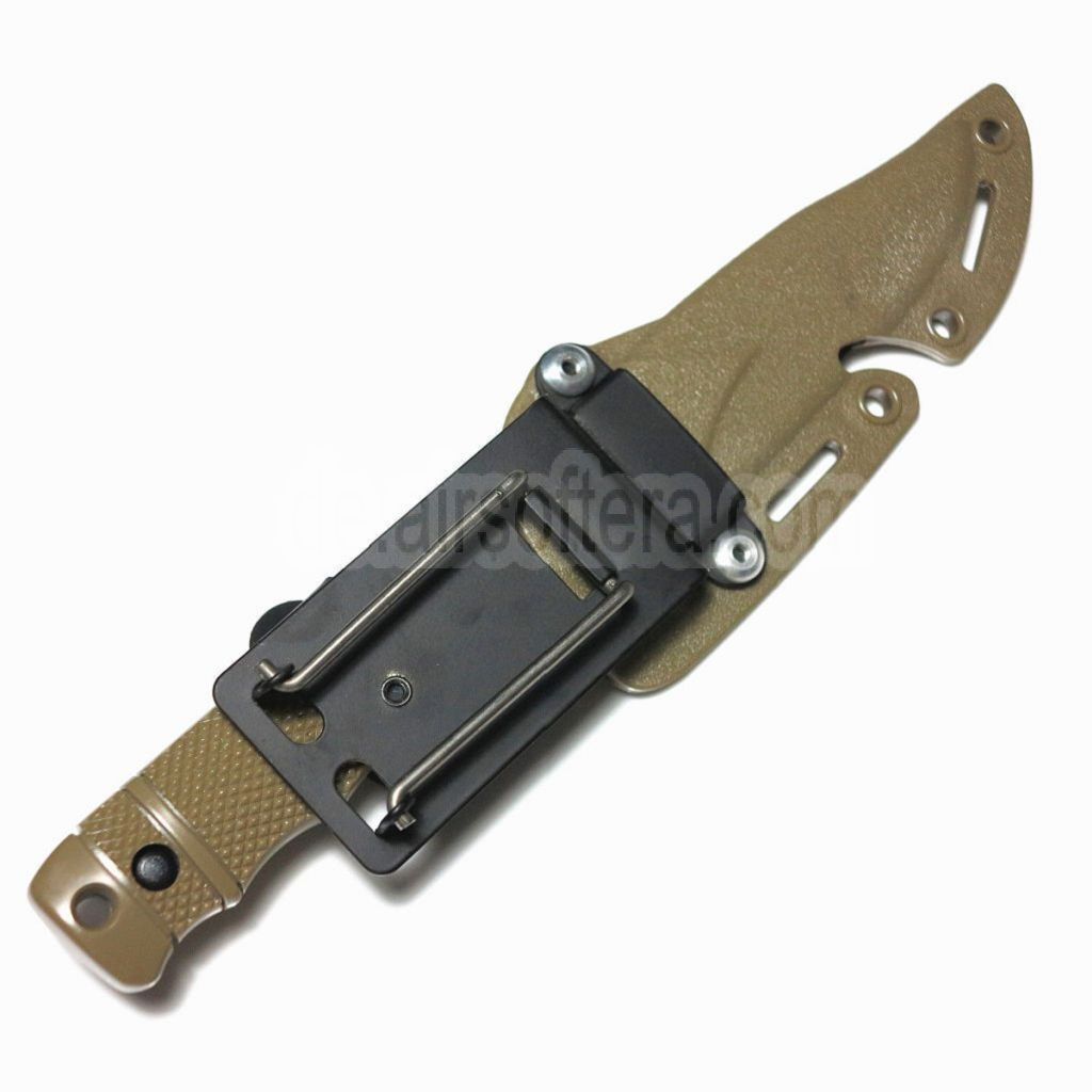 CYMA Plastik M37 Seal Pup Messer (nicht scharfes weiches Gummi Attrappenmesser) mit Scheide