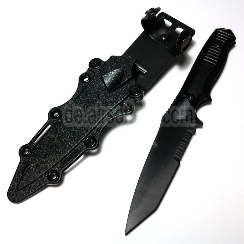 CYMA Plastik 141 Nimravus Tanto Messer (nicht scharfes weiches Gummi Fake Messer) mit Scheide
