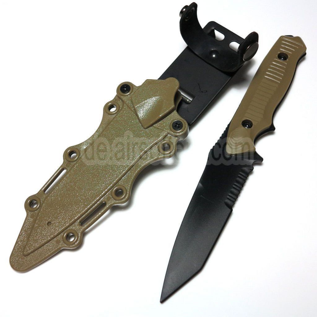 CYMA Plastik 141 Nimravus Tanto Messer (nicht scharfes weiches Gummi Fake Messer) mit Scheide