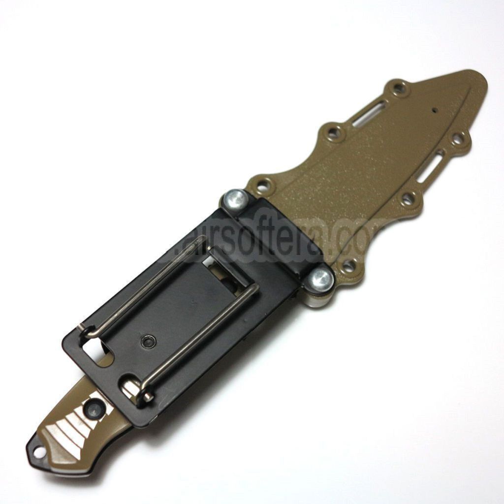 CYMA Plastik 141 Nimravus Tanto Messer (nicht scharfes weiches Gummi Fake Messer) mit Scheide