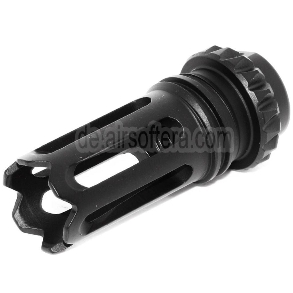 D-BOYS QD SCAR Typ Mündungsfeuerdämpfer Geeignet für -14mm CCW Gegen den Uhrzeigersinn Lauf Gewehre Airsoft Schwarz