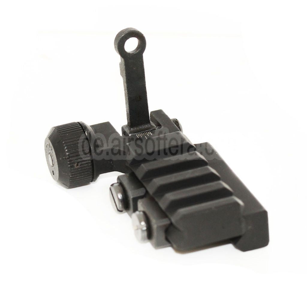D-BOYS PDW Hochklappen Kimme Basis Geeignet für 20mm Schiene Gewehre Airsoft