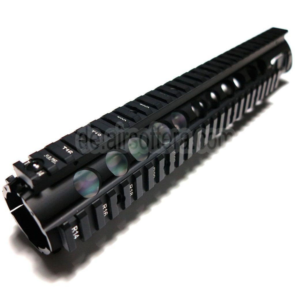 D-BOYS CNC Aluminum M5 RAS Handschutz Schienen System Geeignet für CYMA D-BOYS G&P Classic Army KWA G&G Tokyo Marui M4 M16 Serie AEG Gewehre Airsoft Schwarz