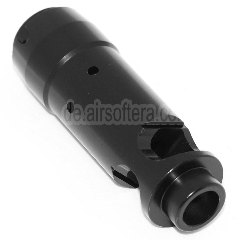 D-BOYS AK74S Mündungsfeuerdämpfer Geeignet für -14mm CCW Gegen den Uhrzeigersinn Lauf Gewehre Airsoft Schwarz