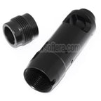 D-BOYS AK74S Mündungsfeuerdämpfer Geeignet für -14mm CCW Gegen den Uhrzeigersinn Lauf Gewehre Airsoft Schwarz