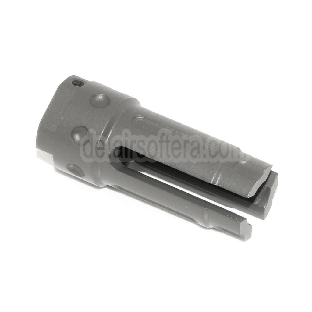 AirsoftEra 57mm QDC Stil Mündungsbremse Mündungsfeuerdämpfer Geeignet für -14mm CCW Gegen den Uhrzeigersinn Lauf Gewehre